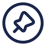Pin Circle SVG Icon